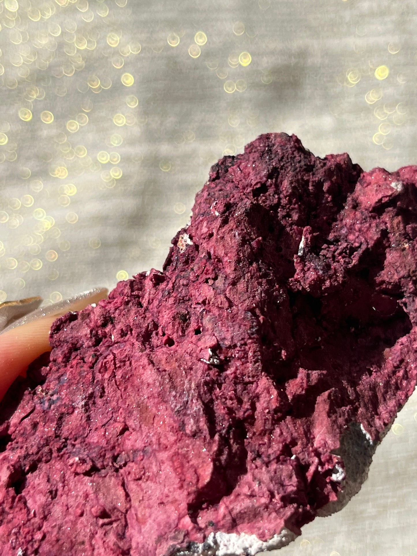 Red Velvet Variscite in Limestone Specimen I
