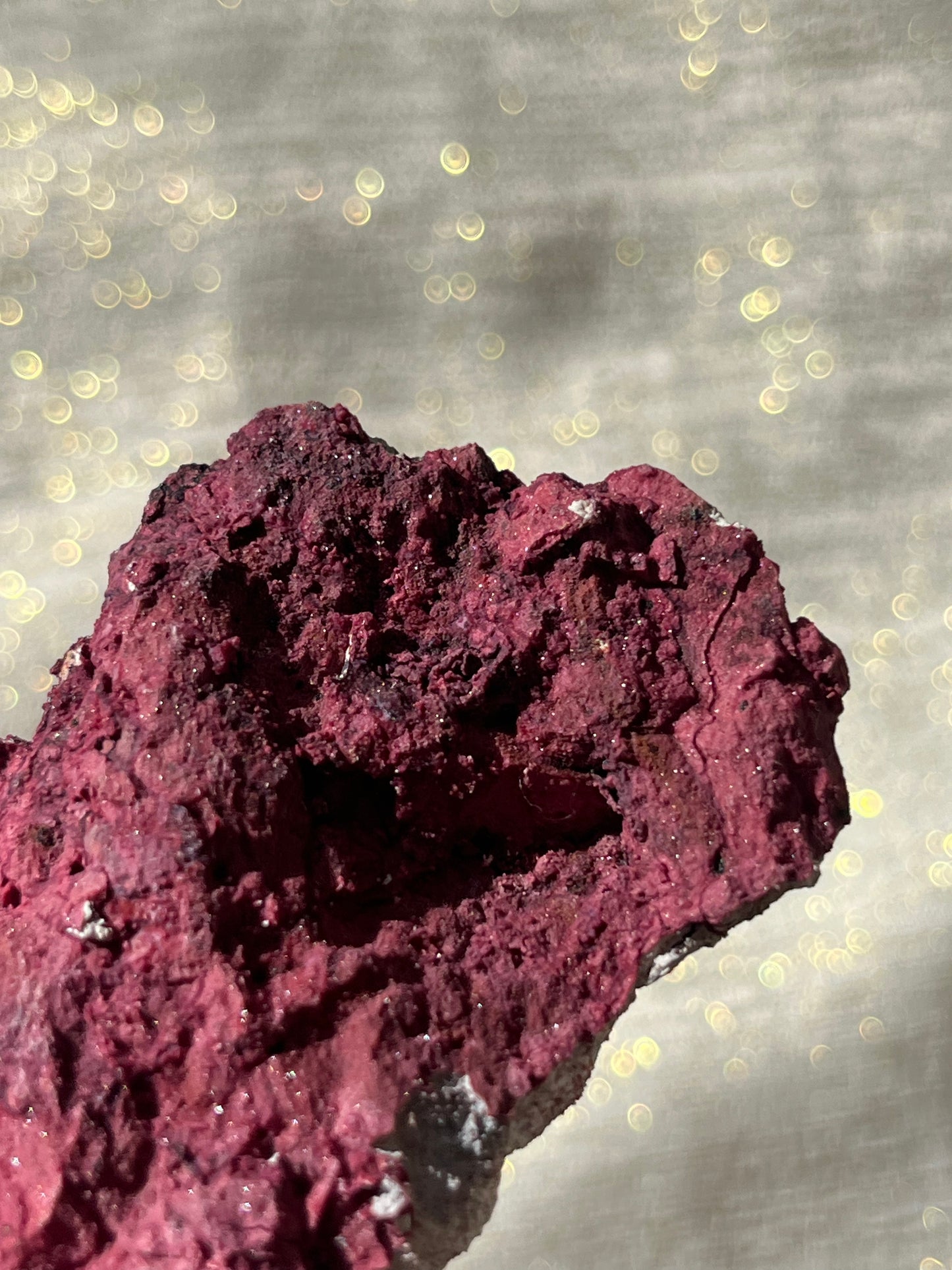 Red Velvet Variscite in Limestone Specimen I