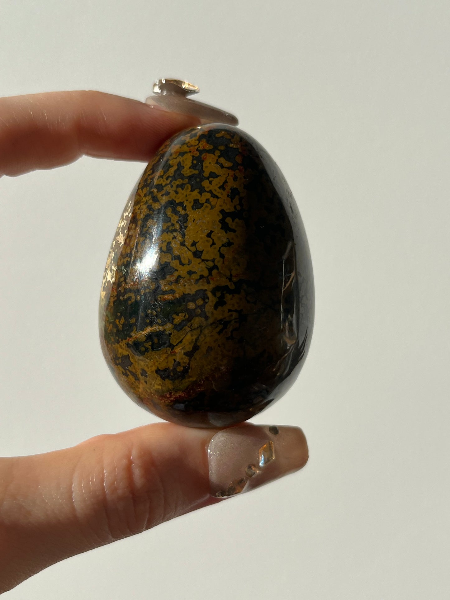 River Jasper Egg Carving A