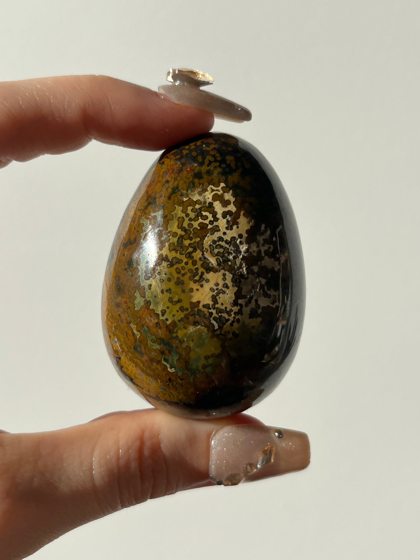 River Jasper Egg Carving A