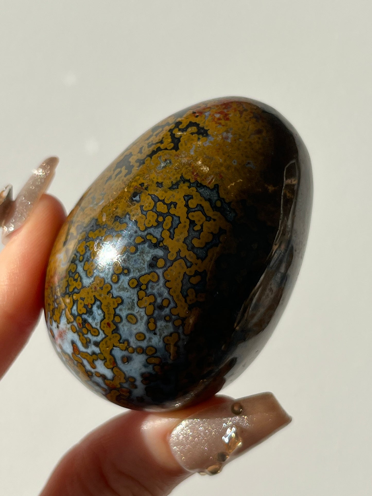 River Jasper Egg Carving A