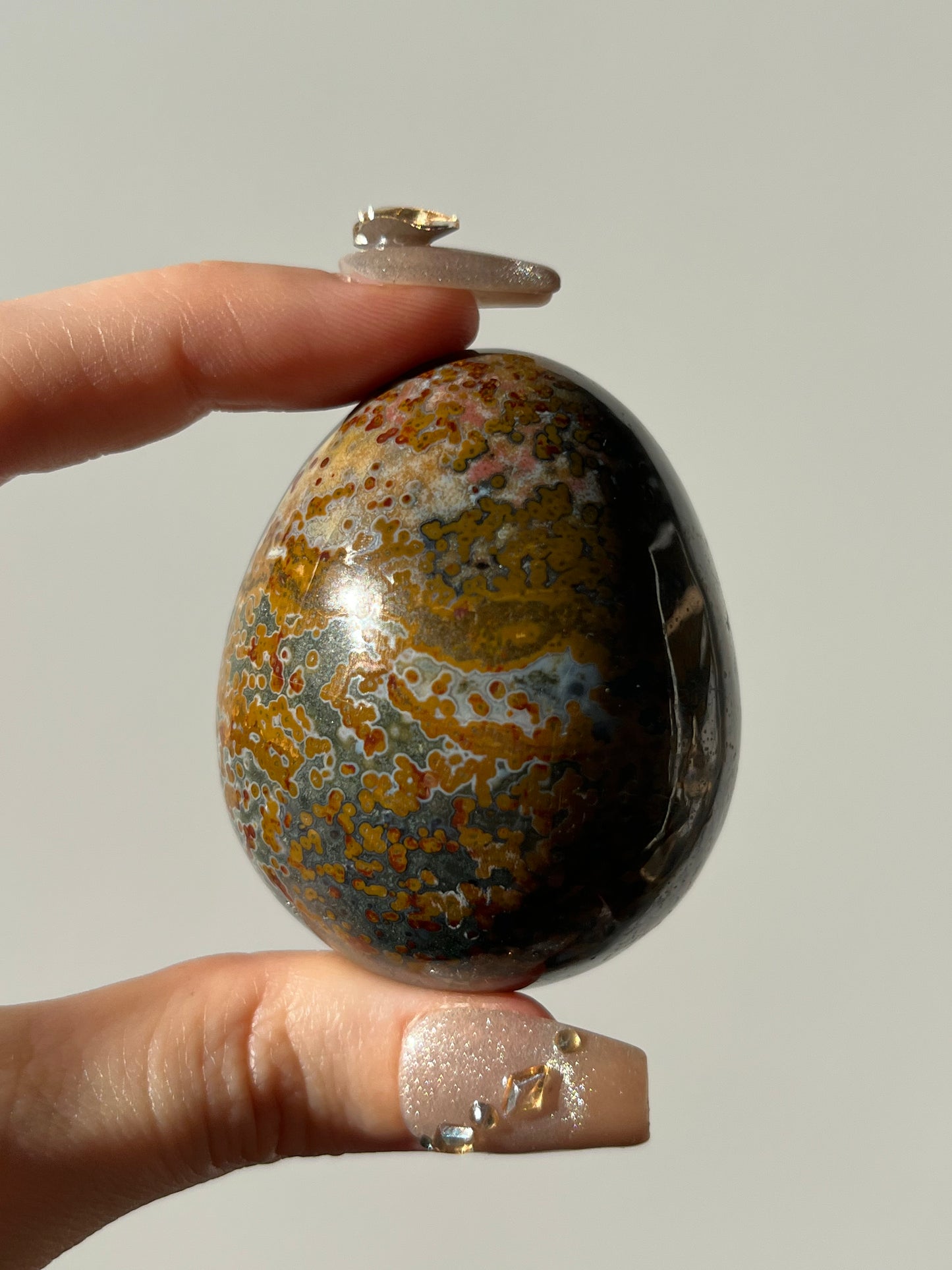 River Jasper Egg Carving B