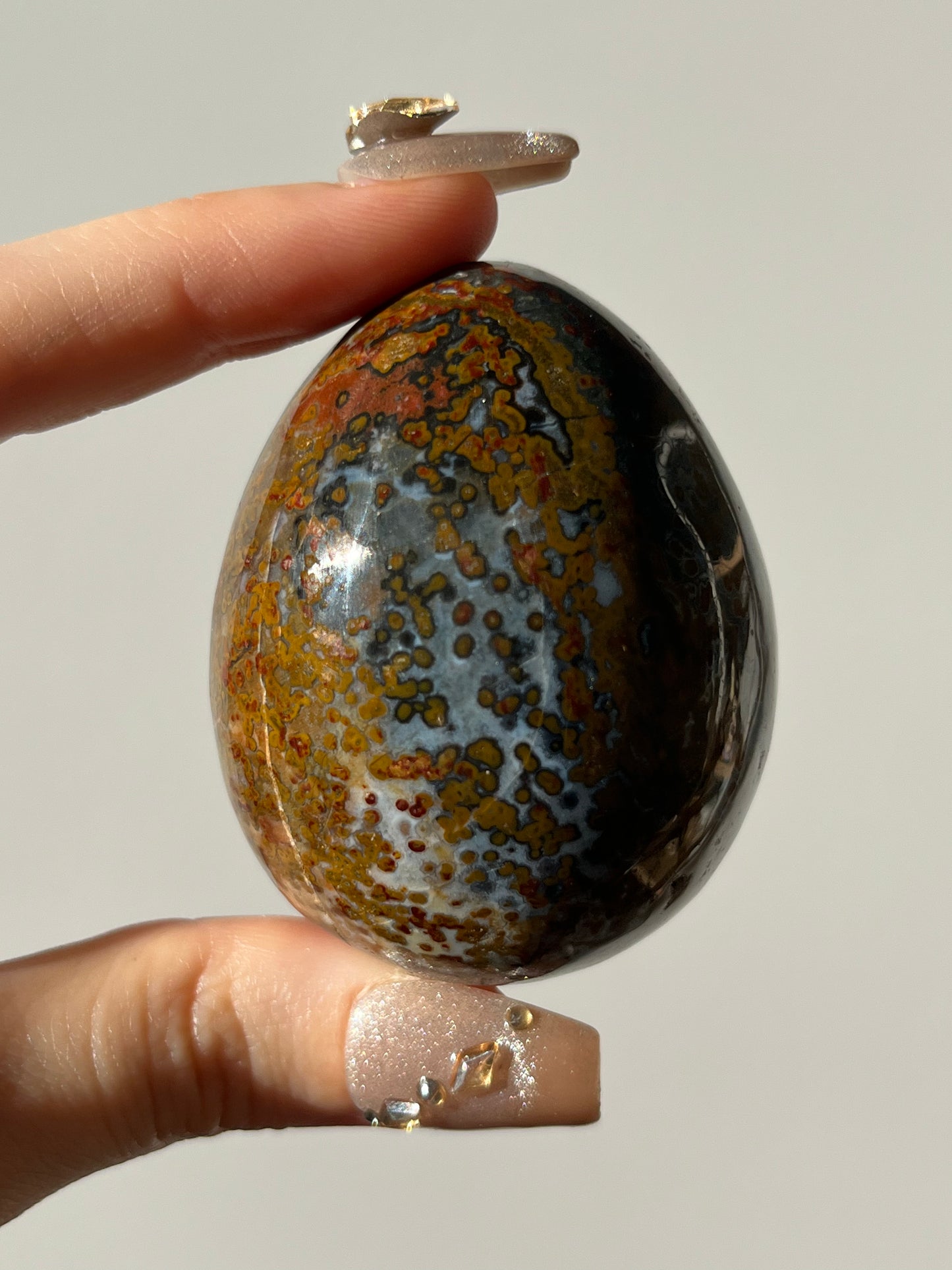 River Jasper Egg Carving C