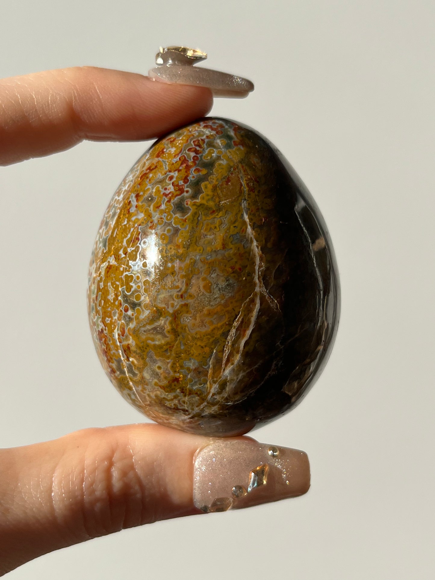 River Jasper Egg Carving C