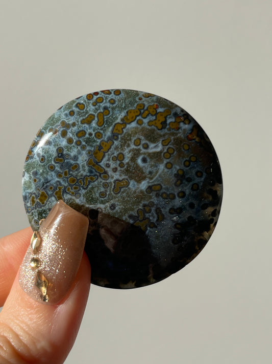 Blue River Jasper Medallion (You Choose)