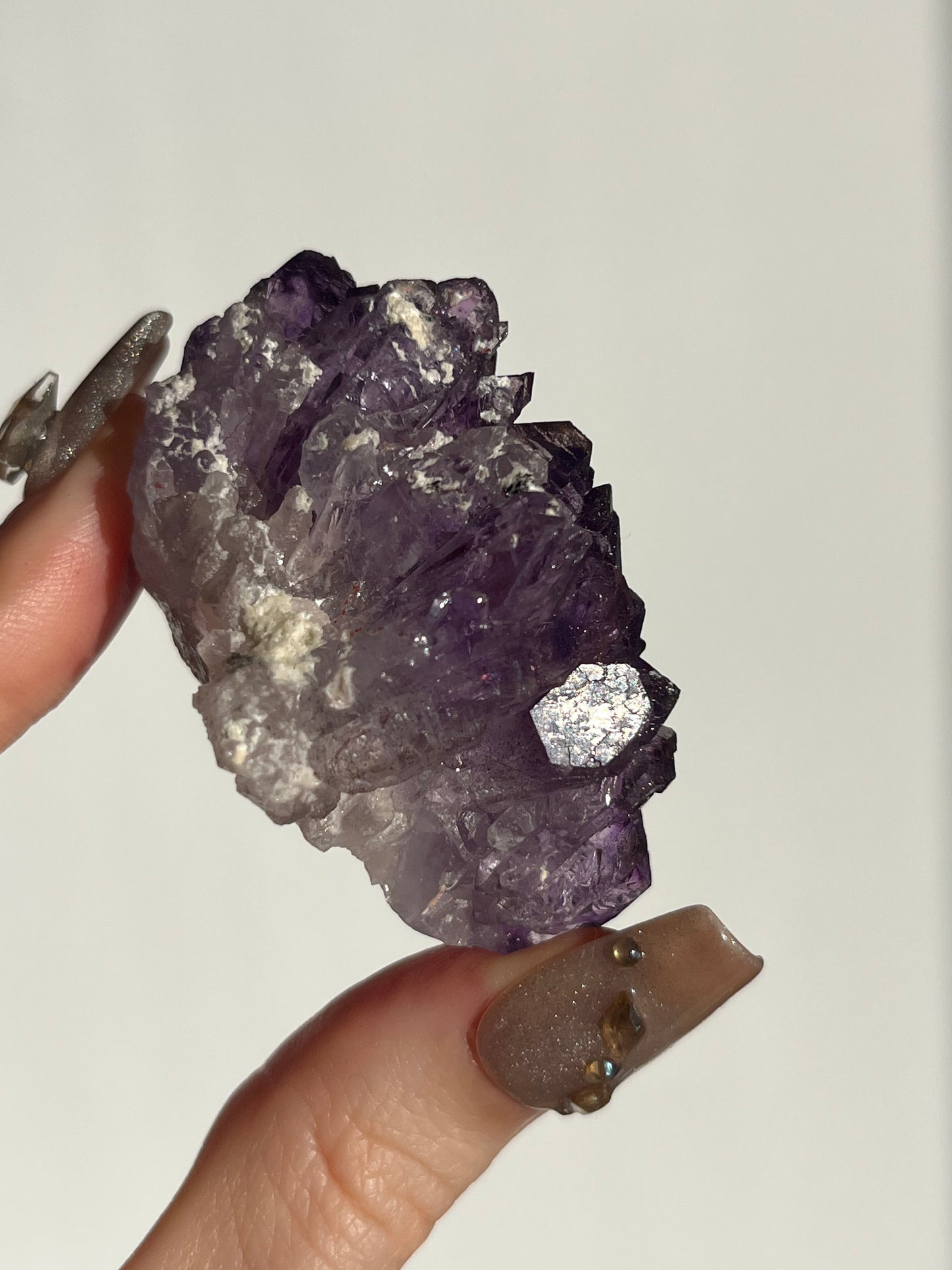 Red Hematite Phantom Amethyst Specimen D