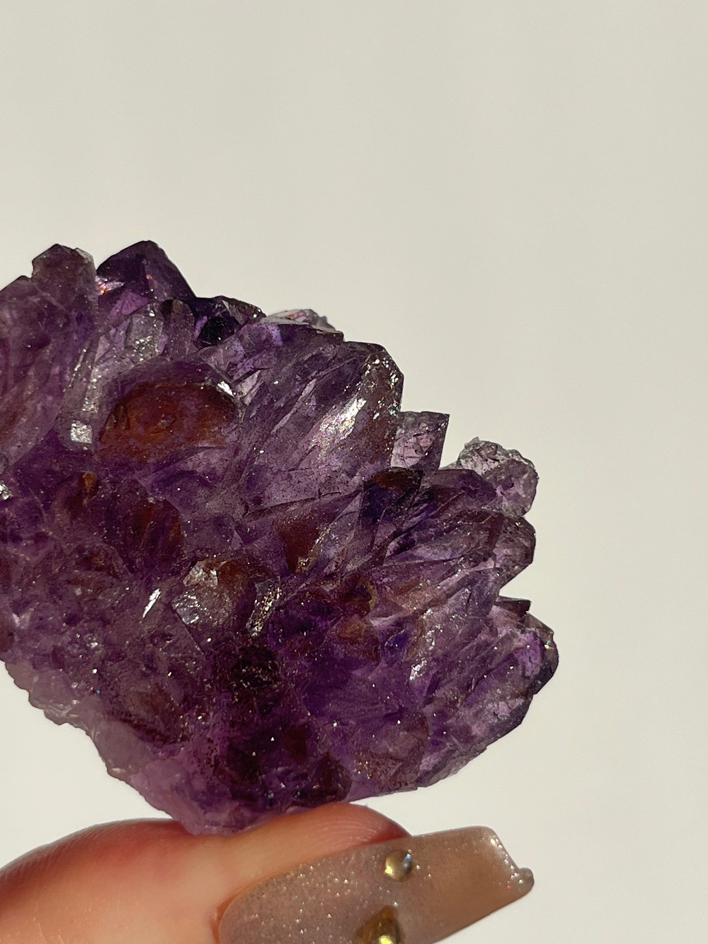 Red Hematite Phantom Amethyst Specimen D