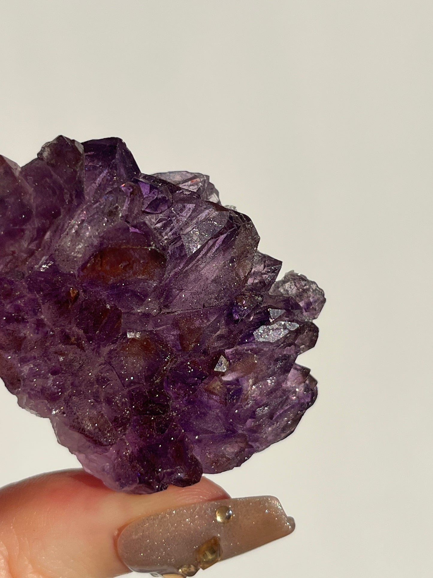 Red Hematite Phantom Amethyst Specimen D