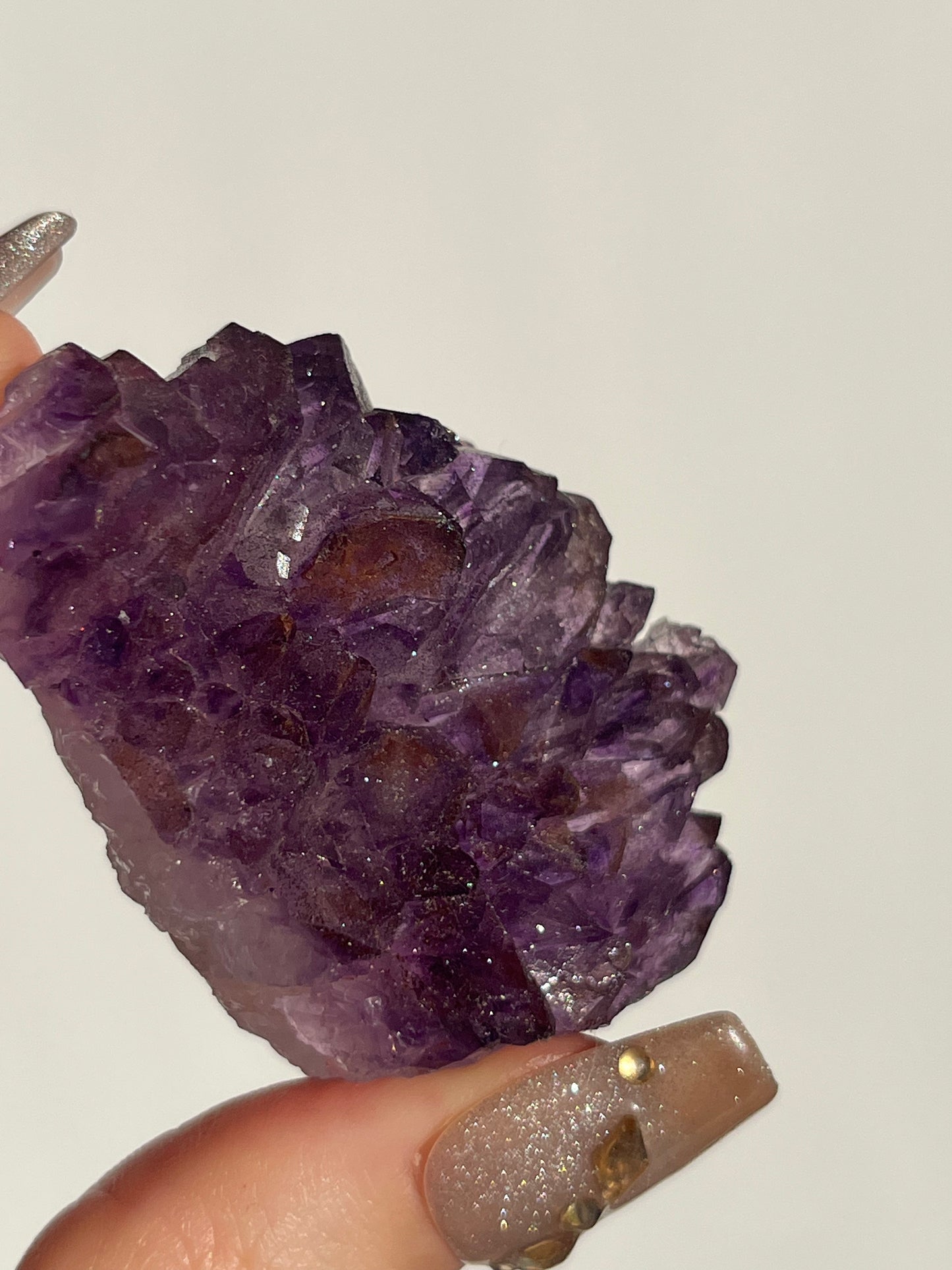 Red Hematite Phantom Amethyst Specimen D