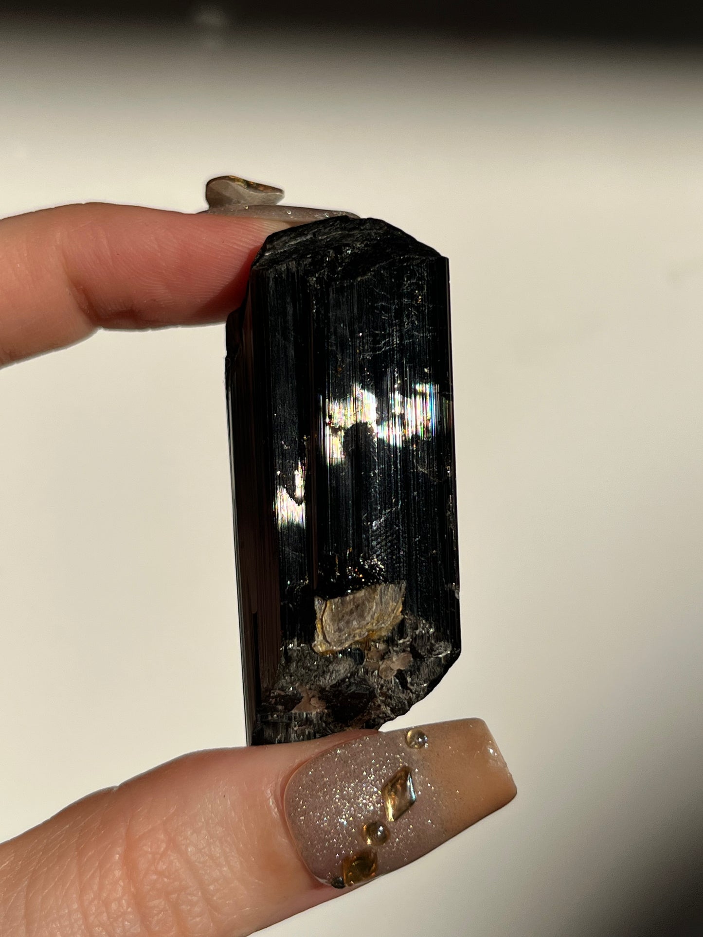 Dravite and Black Schorl Tourmaline with Muscovite Specimen B