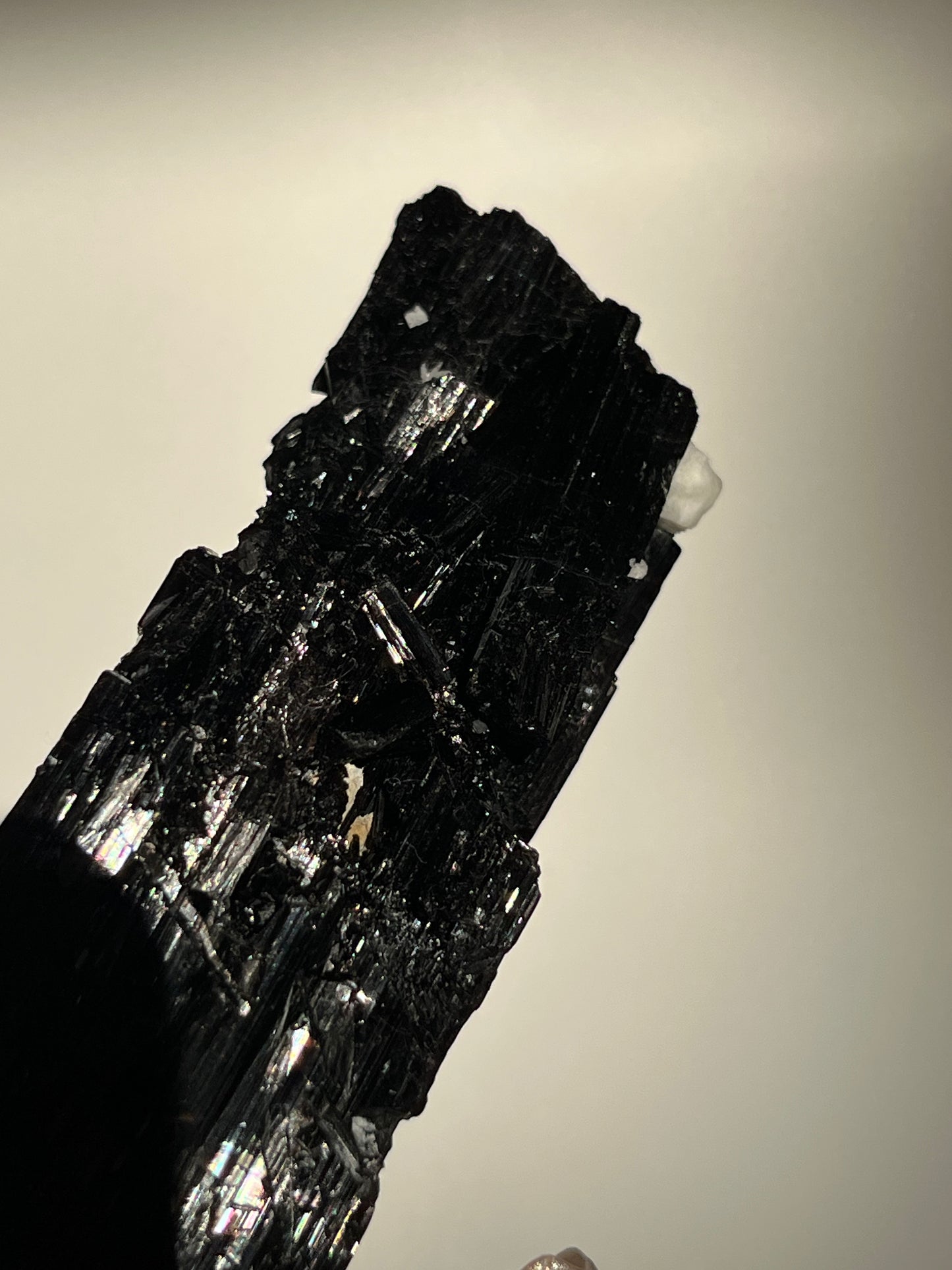 Black Schorl Tourmaline with Feldspar Specimen H
