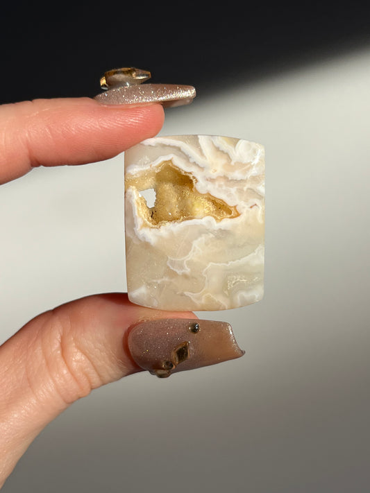 Soleia Agate Rounded Rectangular Cabochon (You Choose)