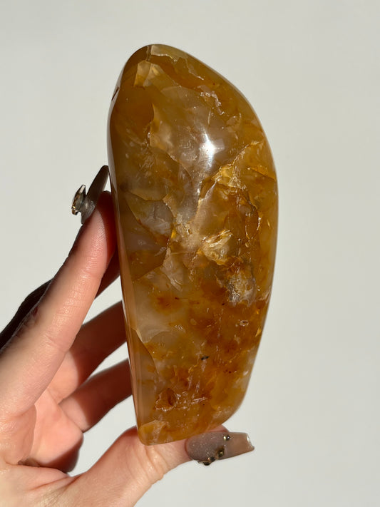 Soleia Carnelian Agate Freeform E (Perfectly imperfect - Natural Fissures)