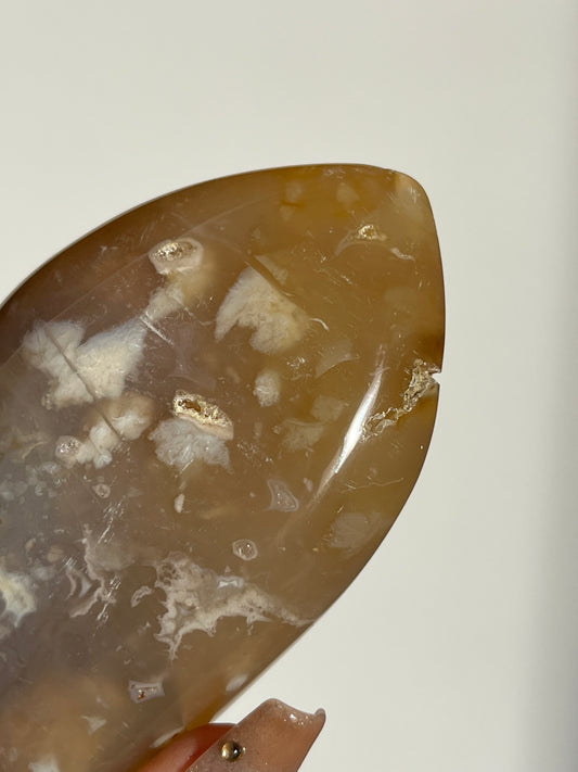 Soleia Carnelian Agate Freeform F (Perfectly Imperfect - Unsteady base)