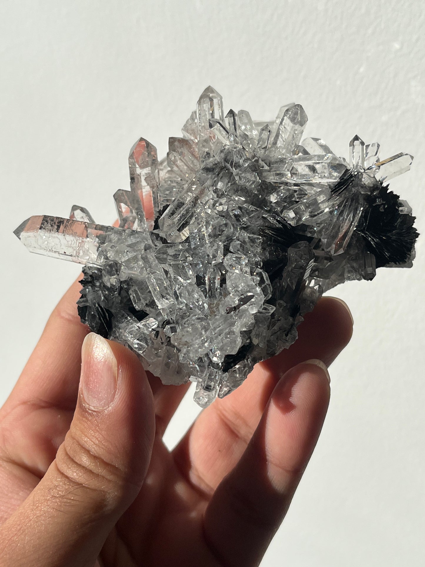 Specularite and Quartz Cluster with Red Hematite Inclusions (Collector's Choice)
