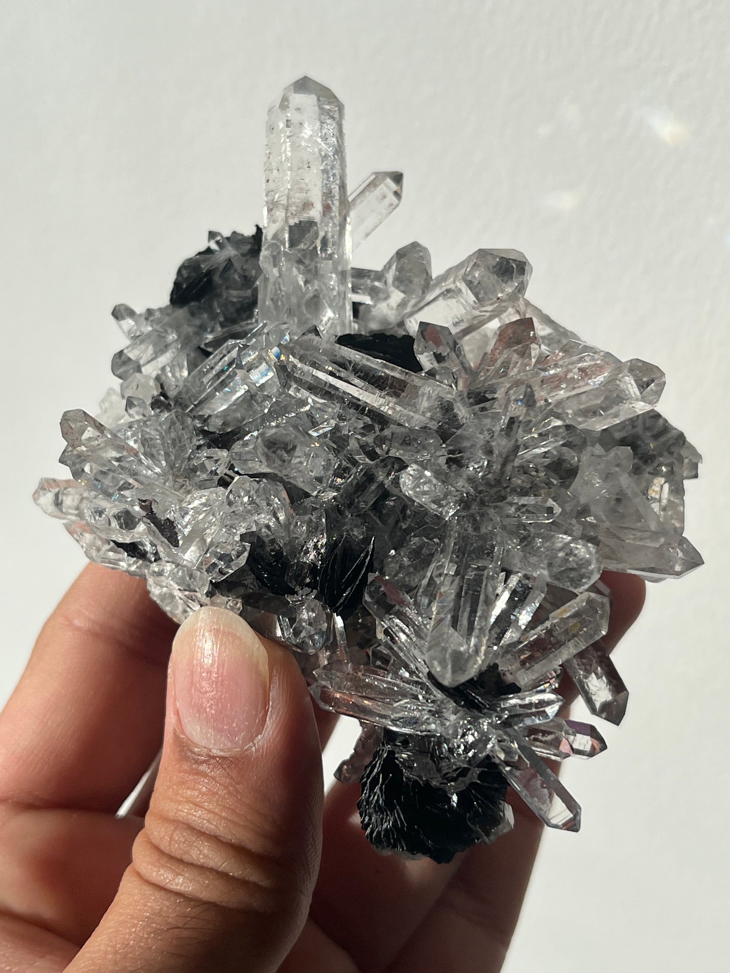 Specularite and Quartz Cluster with Red Hematite Inclusions (Collector's Choice)