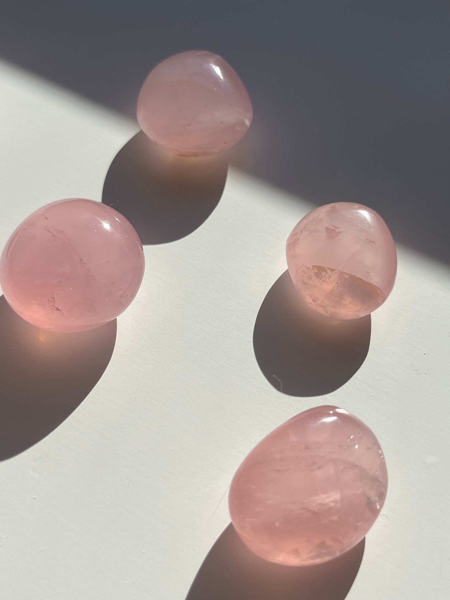 Gemmy Star Rose Quartz Tumbled Stone