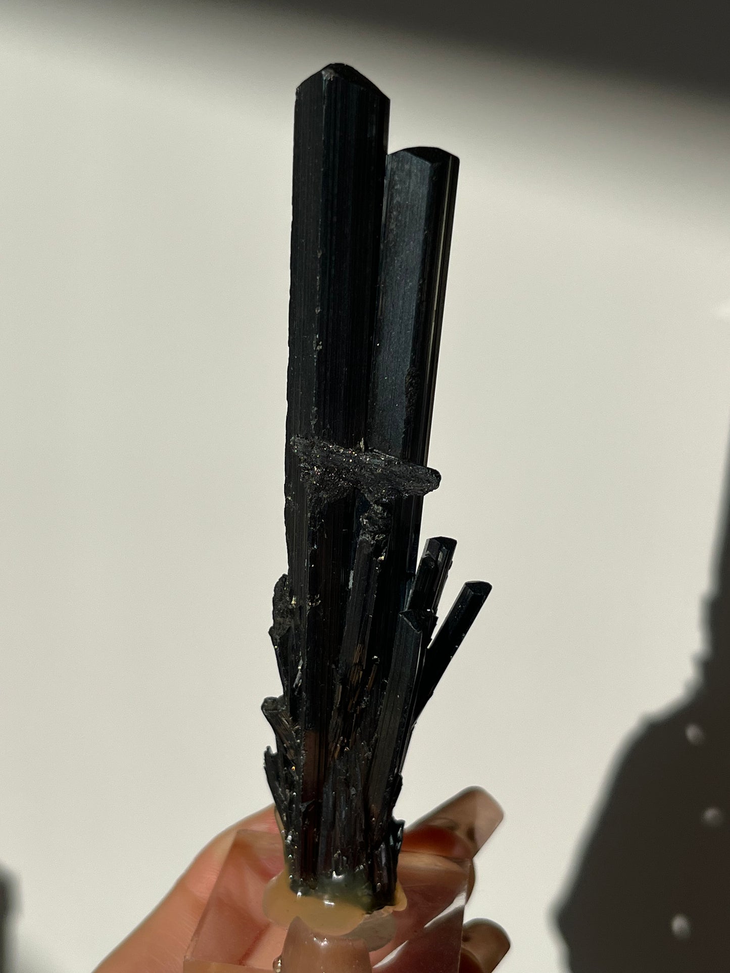 Twinned Stibnite Specimen