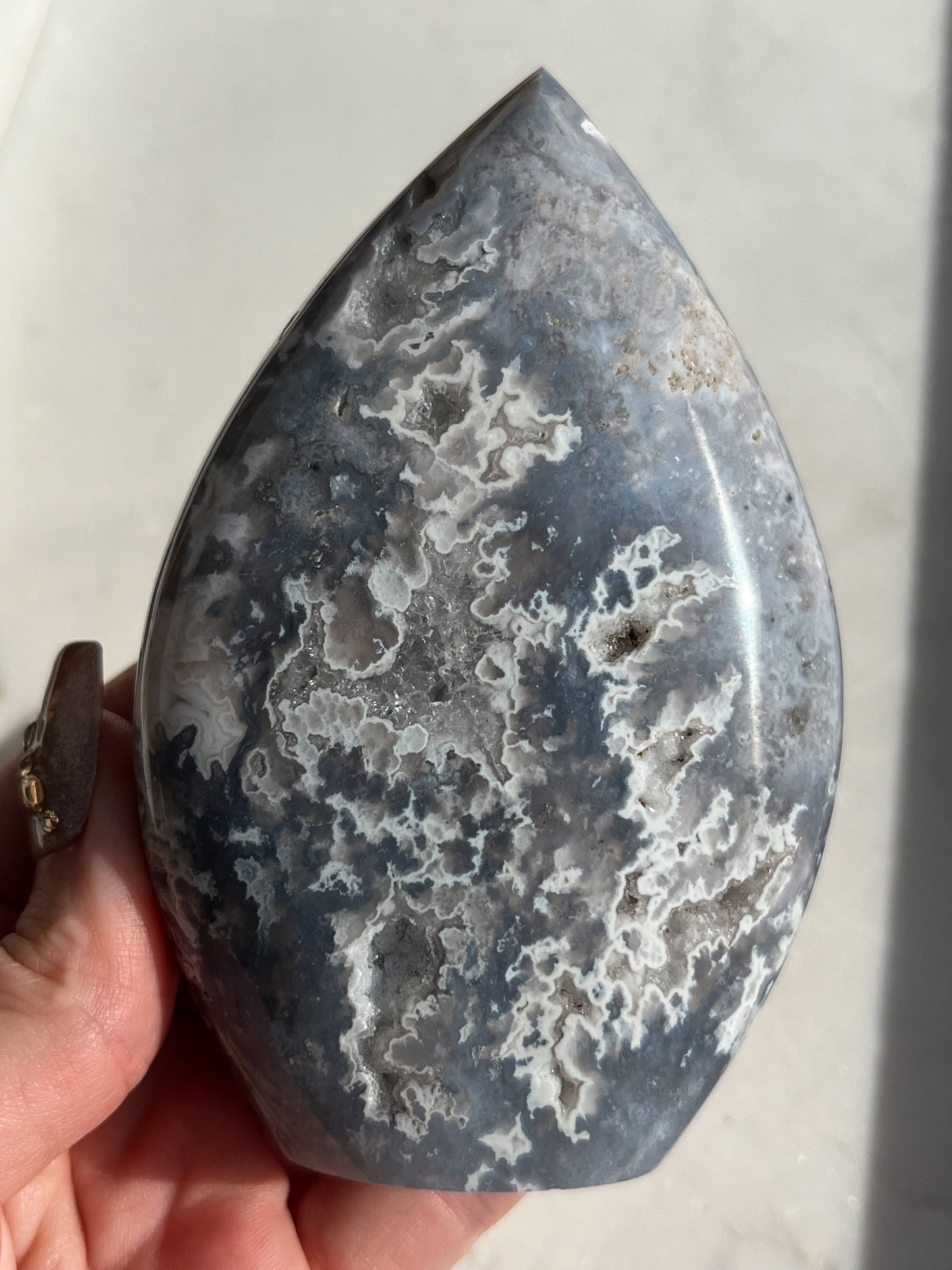 Storm Plume Agate Flame #4