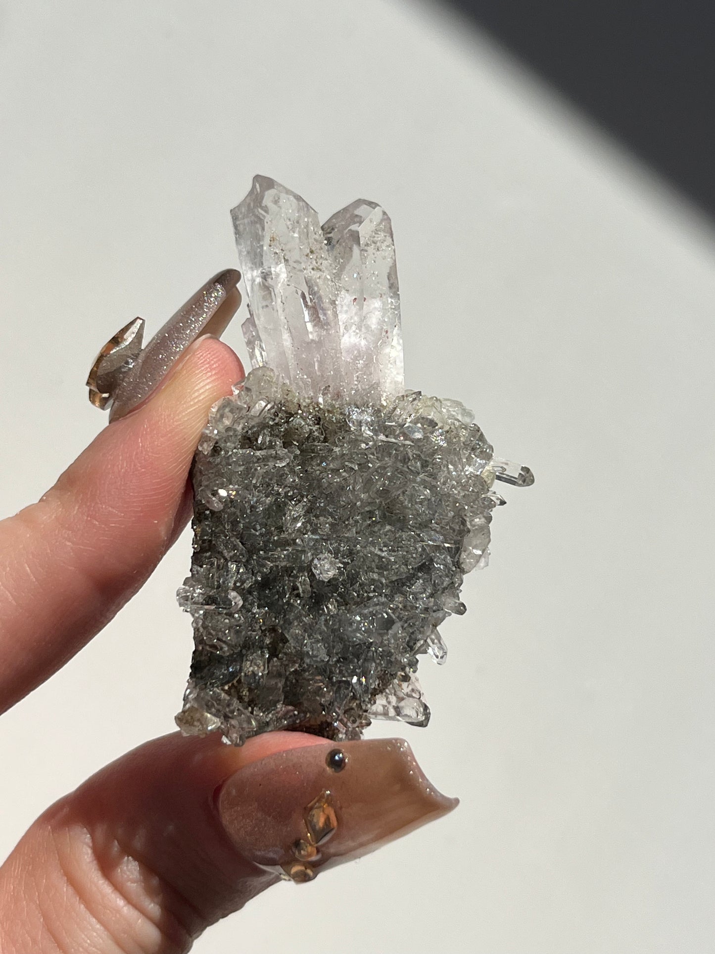 Streep Mine Quartz with Calcite Cluster (You Choose)