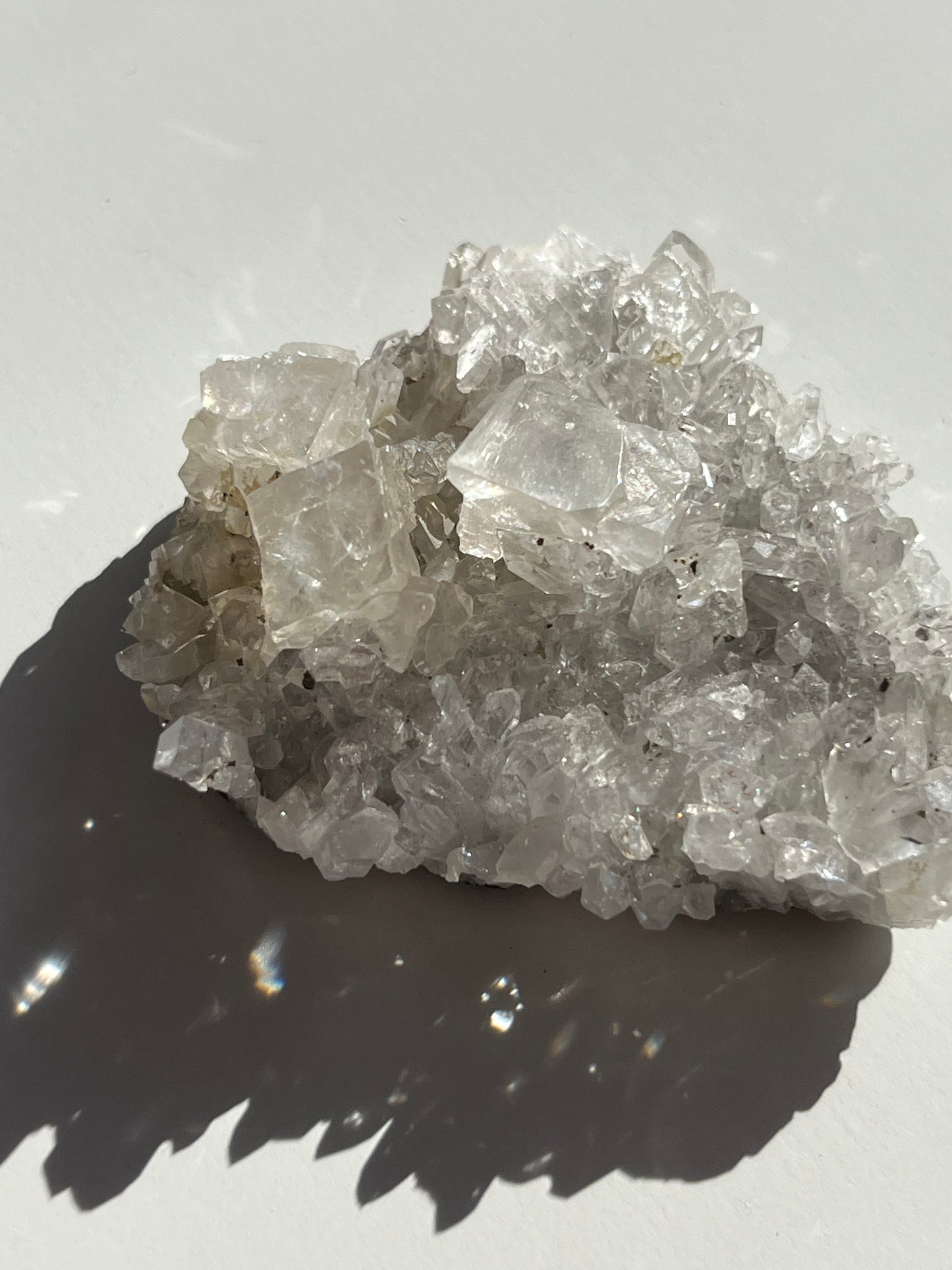 Streep Mine Quartz Cluster with Calcite