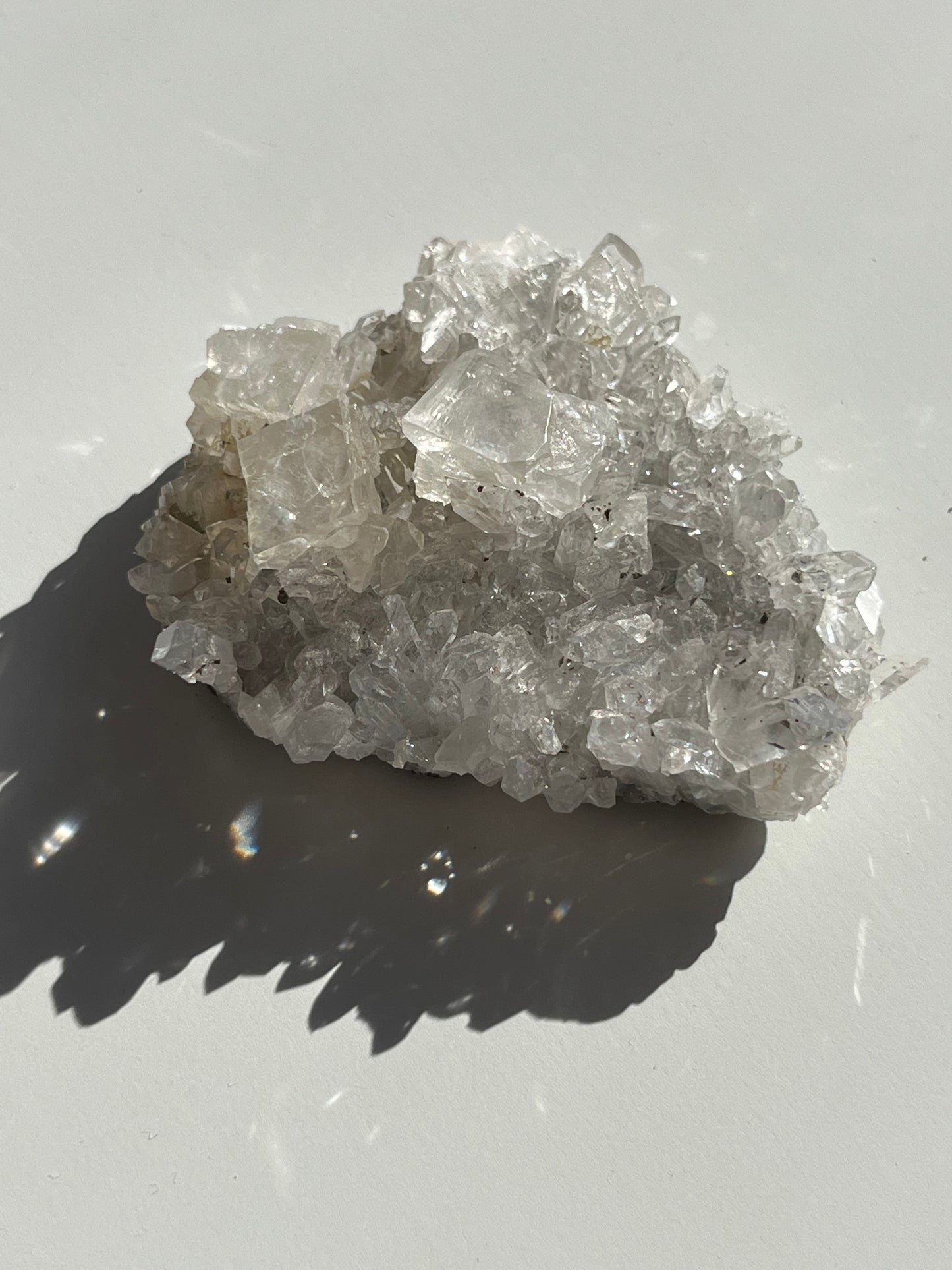 Streep Mine Quartz Cluster with Calcite