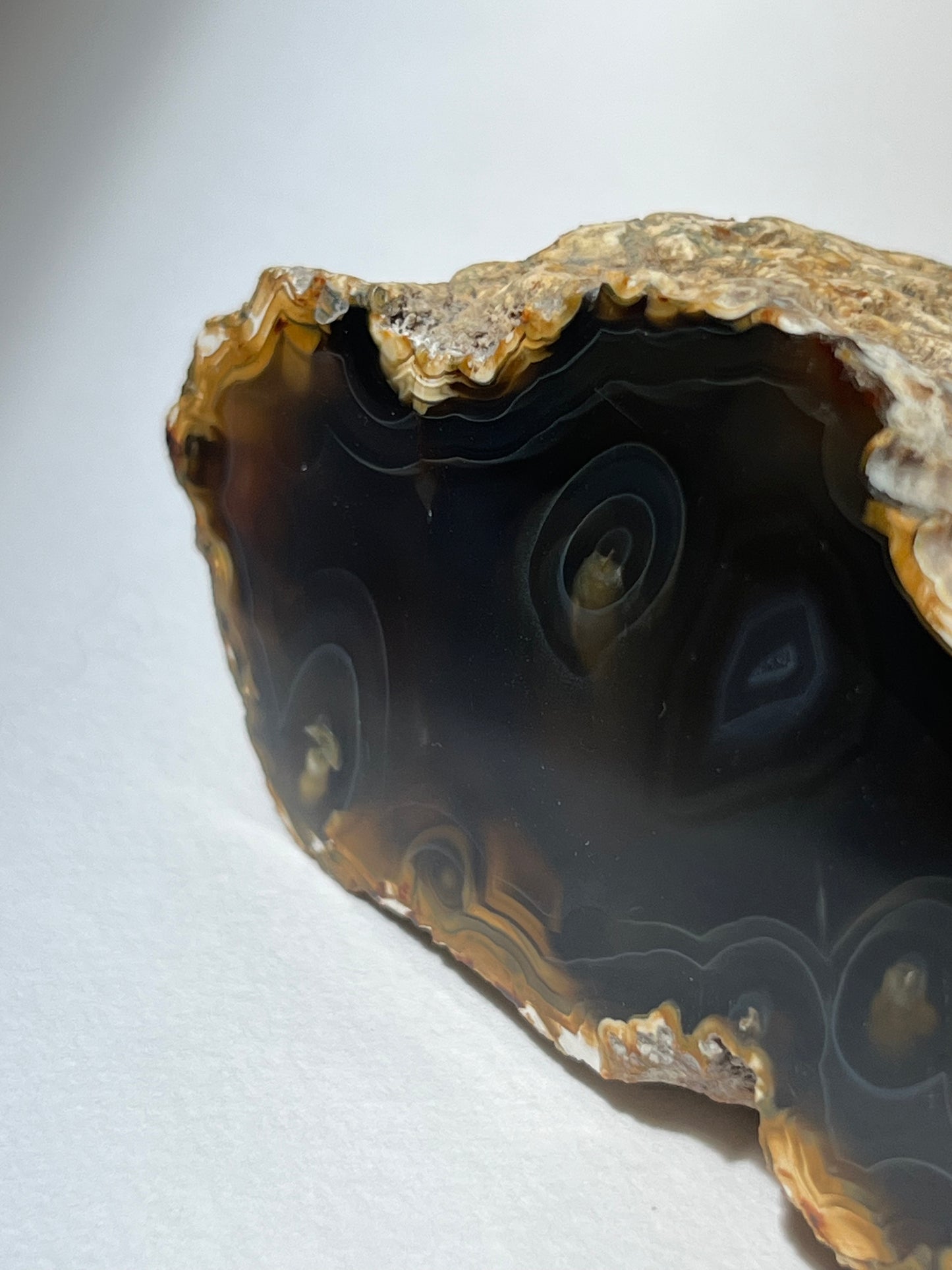 ‘Midnight Silk’ West Indonesian River Agate Pair B