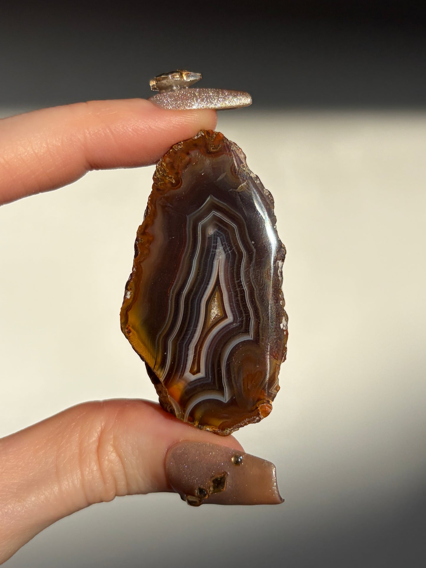 "Dusk Meets Dawn" West Indonesian Agate Pair with Parallax Effect