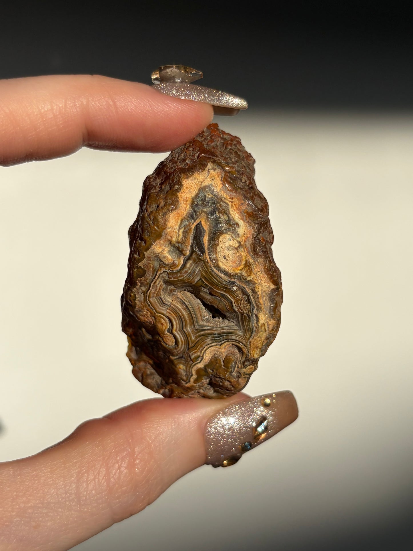 "Dusk Meets Dawn" West Indonesian Agate Pair with Parallax Effect