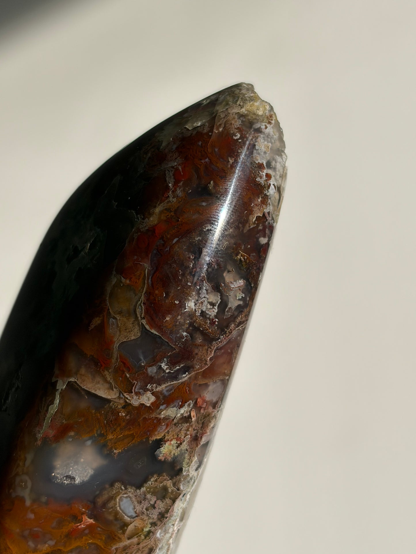 “Verdant Veils” Tembaga Moss in Chalcedony Botryoidal Freeform C