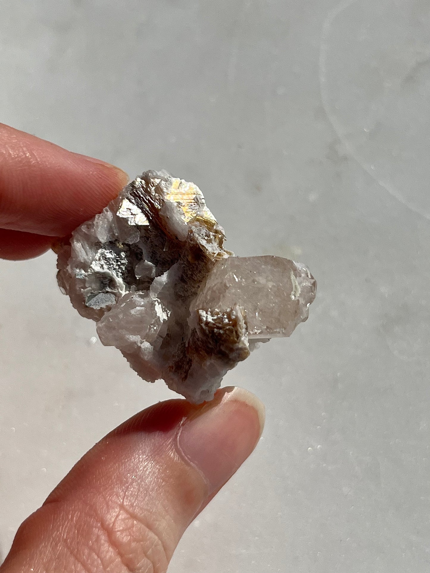 Topaz on Albite with Muscovite Specimen
