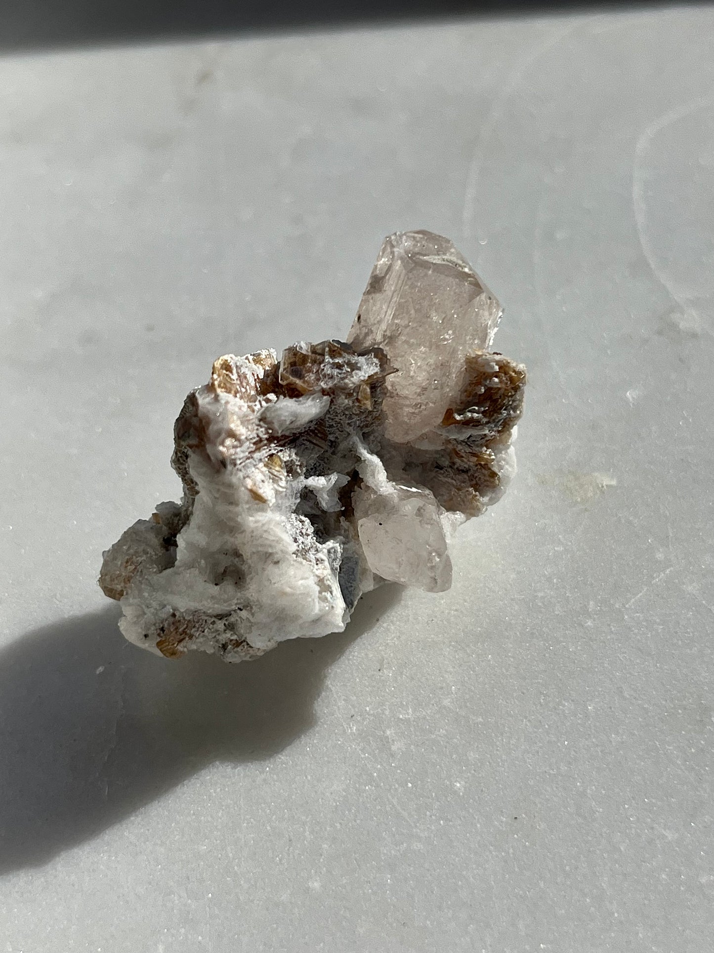 Topaz on Albite with Muscovite Specimen