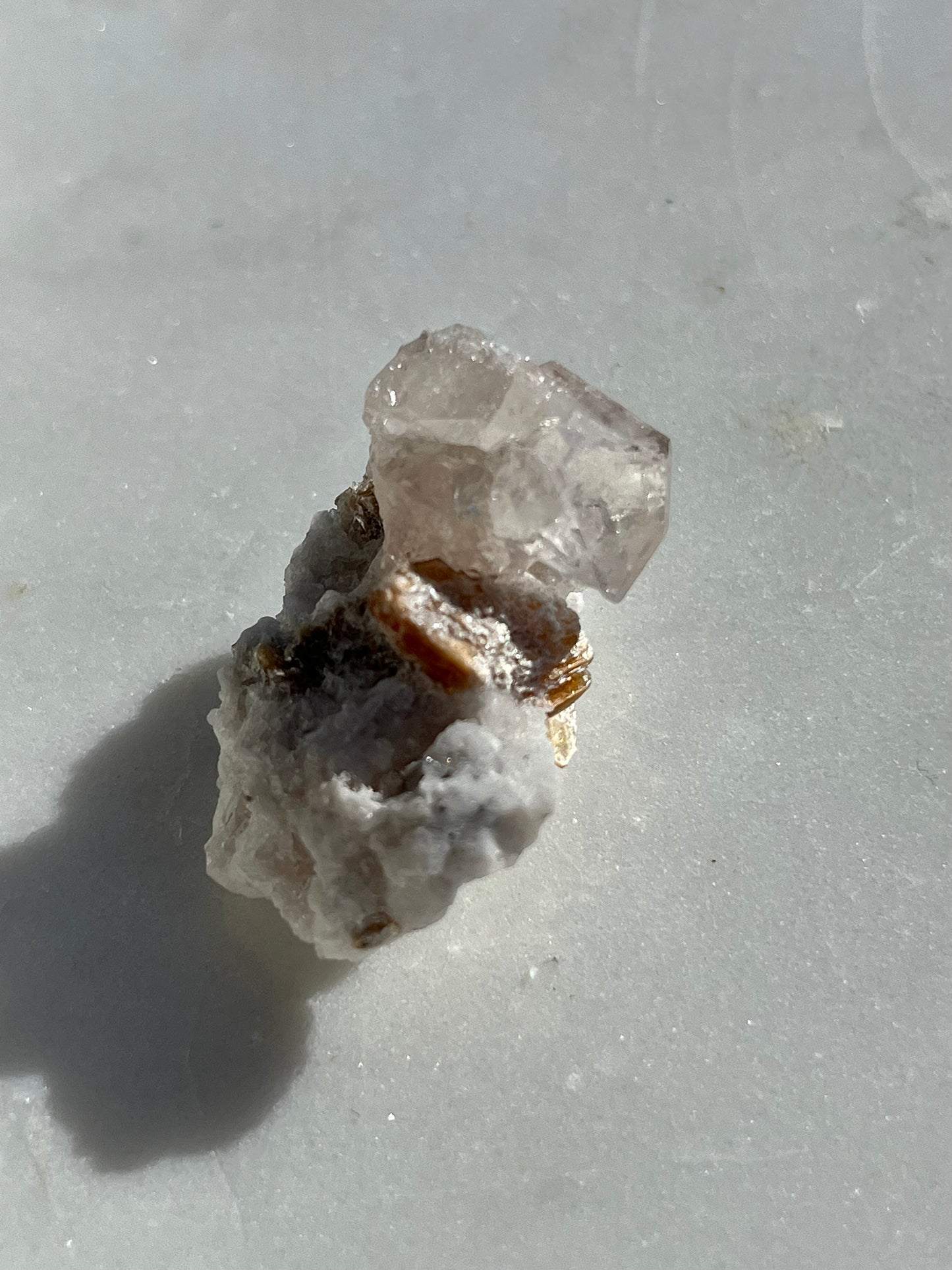 Topaz on Albite with Muscovite Specimen