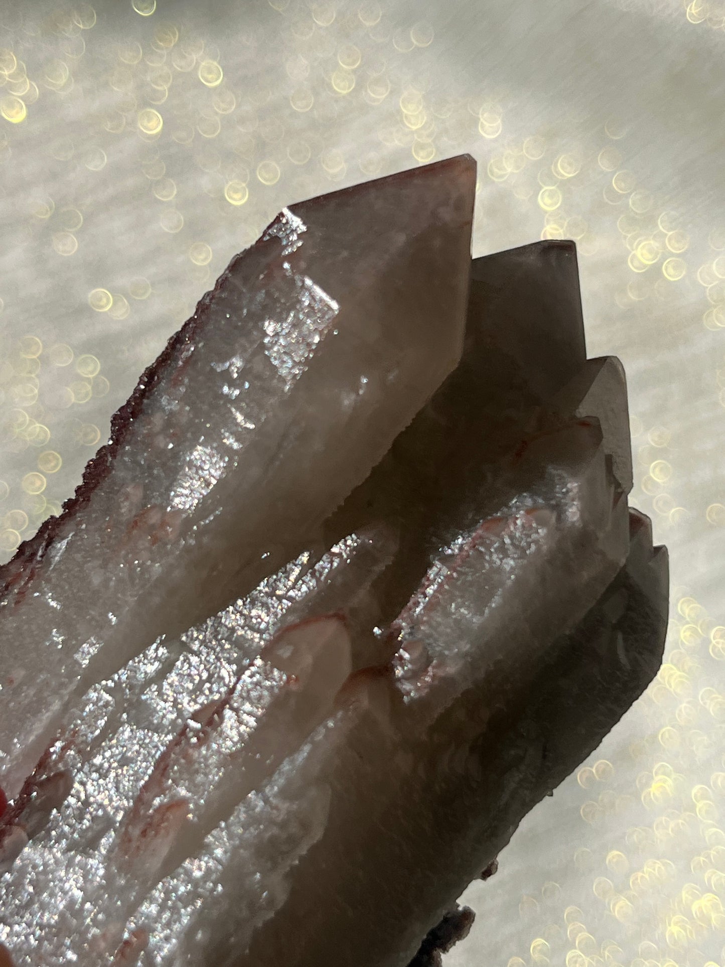 Twilight Plum Quartz with Sakura Blossom Calcite Specimen B