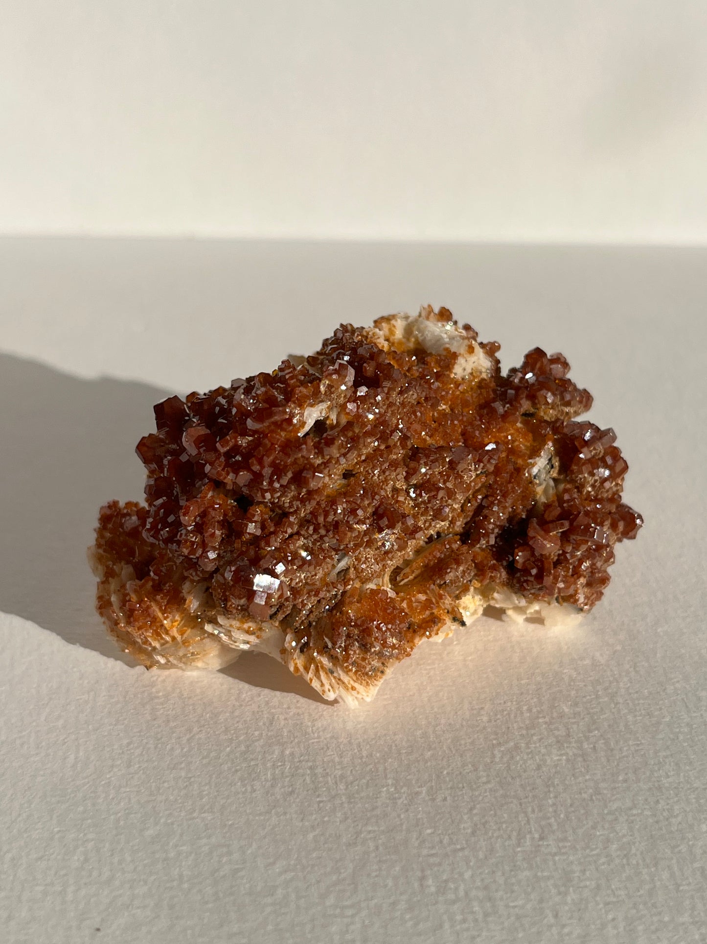 Vanadinite on Barite Specimen C