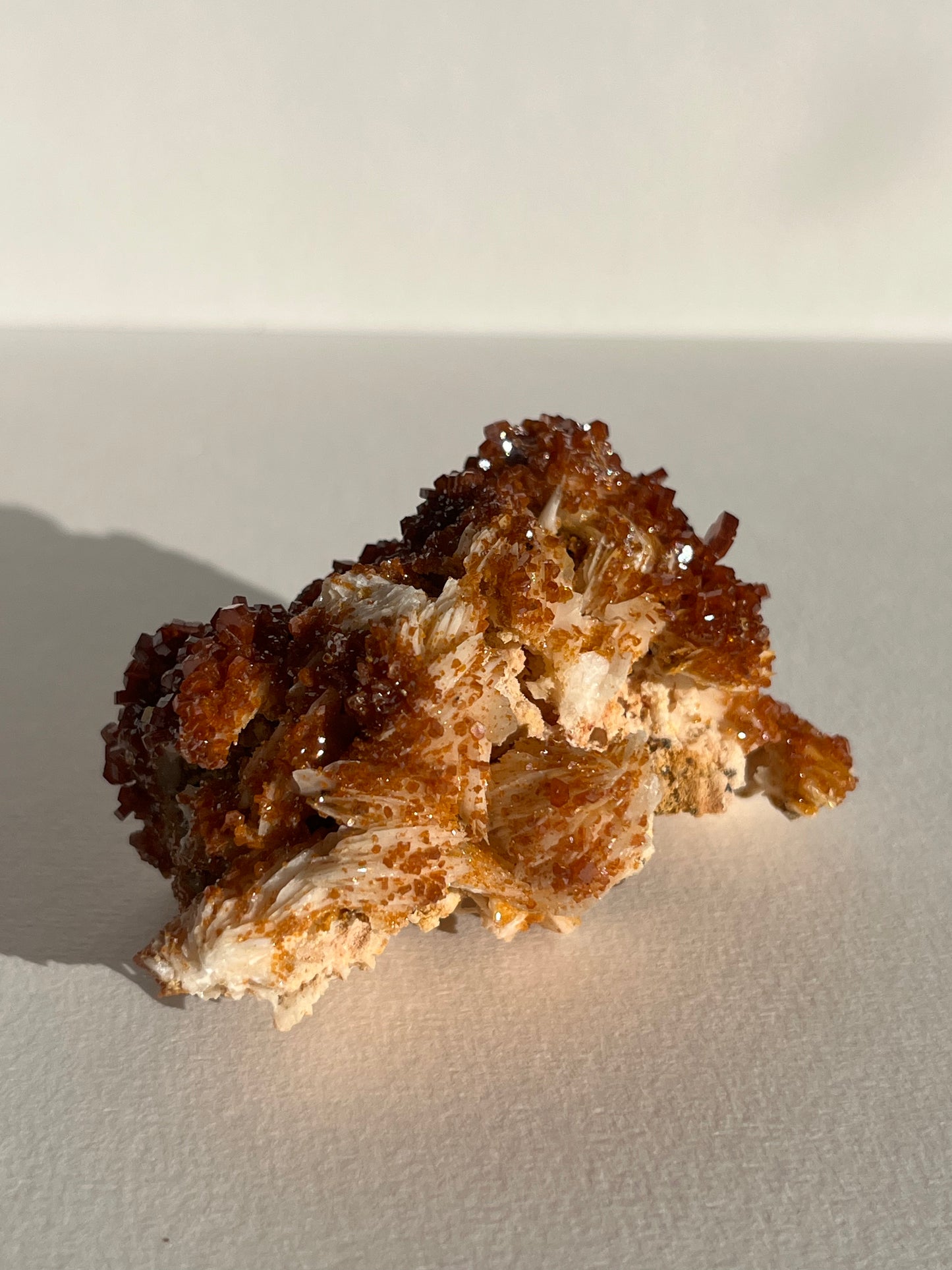 Vanadinite on Barite Specimen C