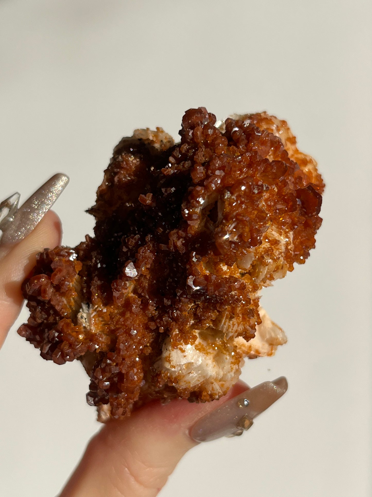 Vanadinite on Barite Specimen C