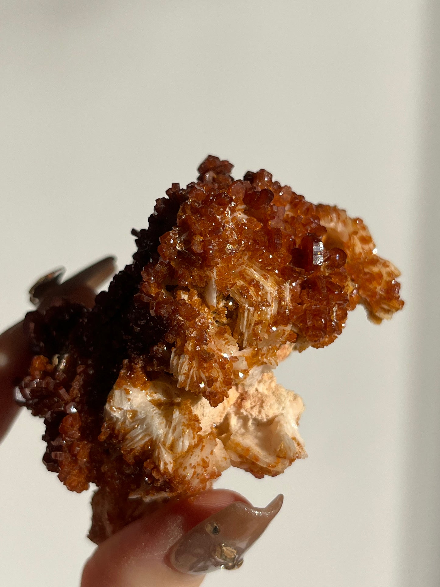 Vanadinite on Barite Specimen C