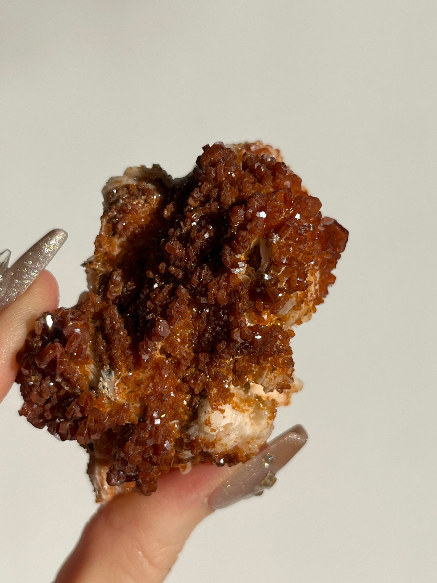 Vanadinite on Barite Specimen C