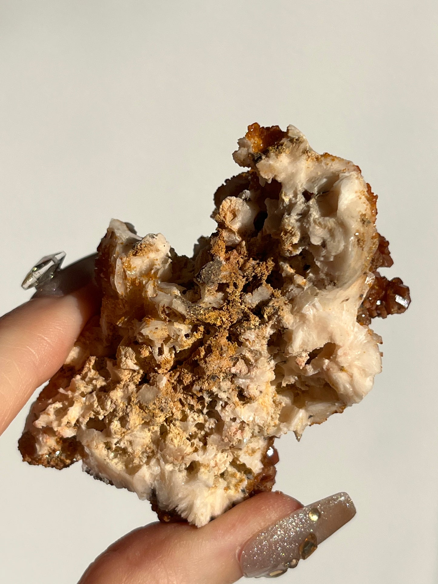 Vanadinite on Barite Specimen C