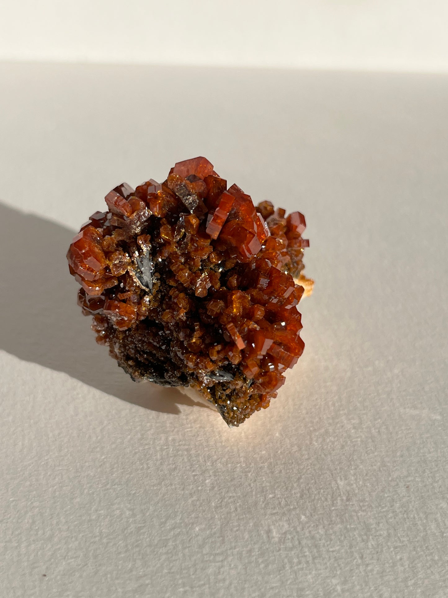 Vanadinite on Barite Specimen D