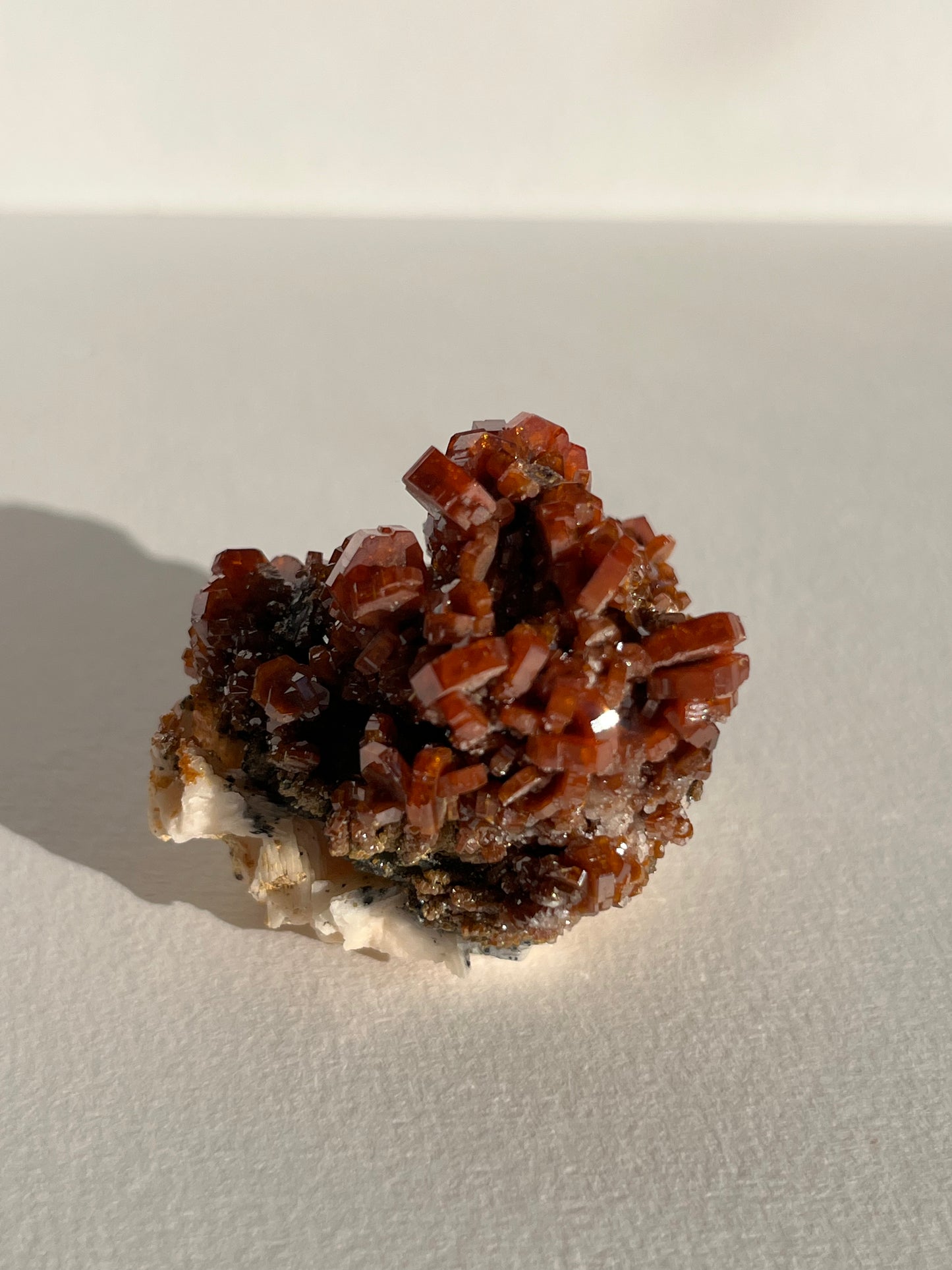 Vanadinite on Barite Specimen D