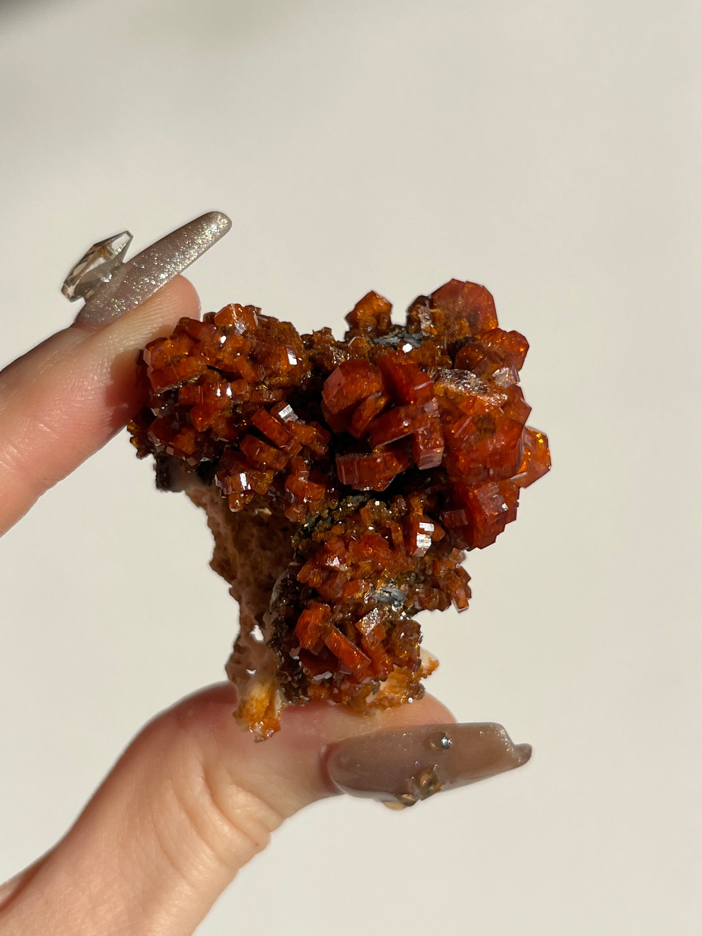Vanadinite on Barite Specimen D