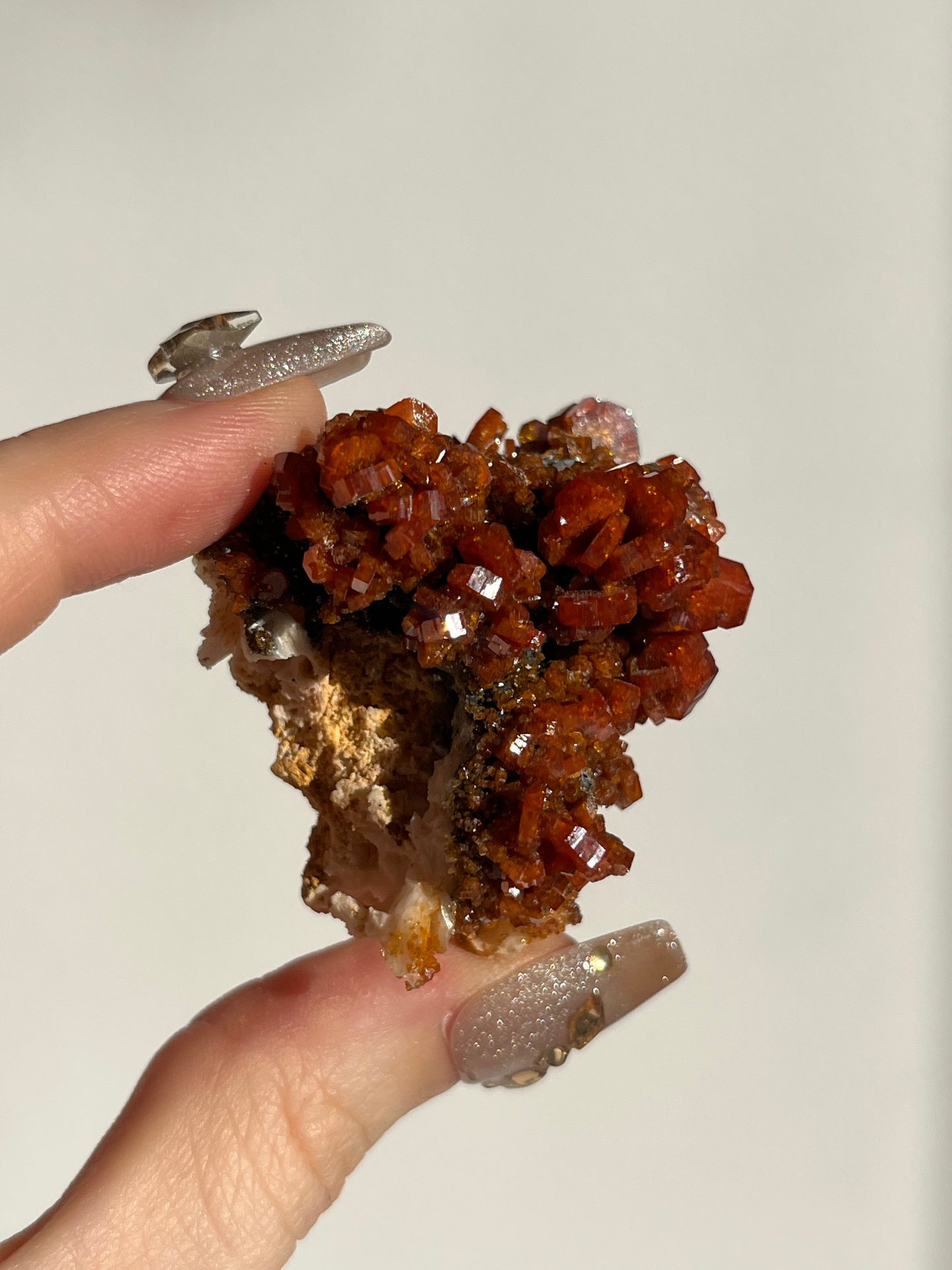 Vanadinite on Barite Specimen D