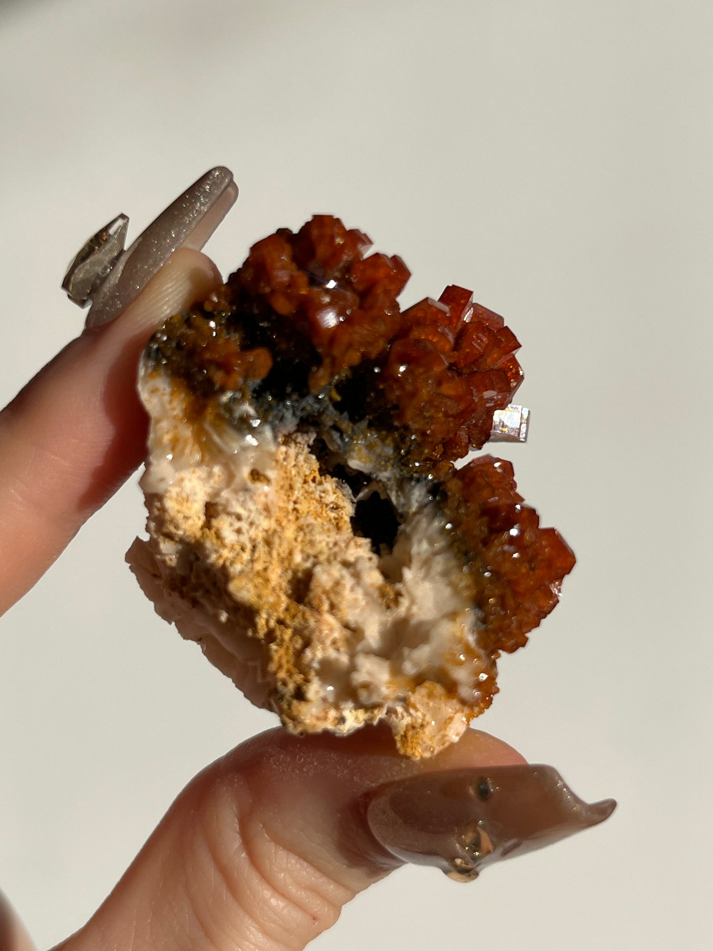 Vanadinite on Barite Specimen D