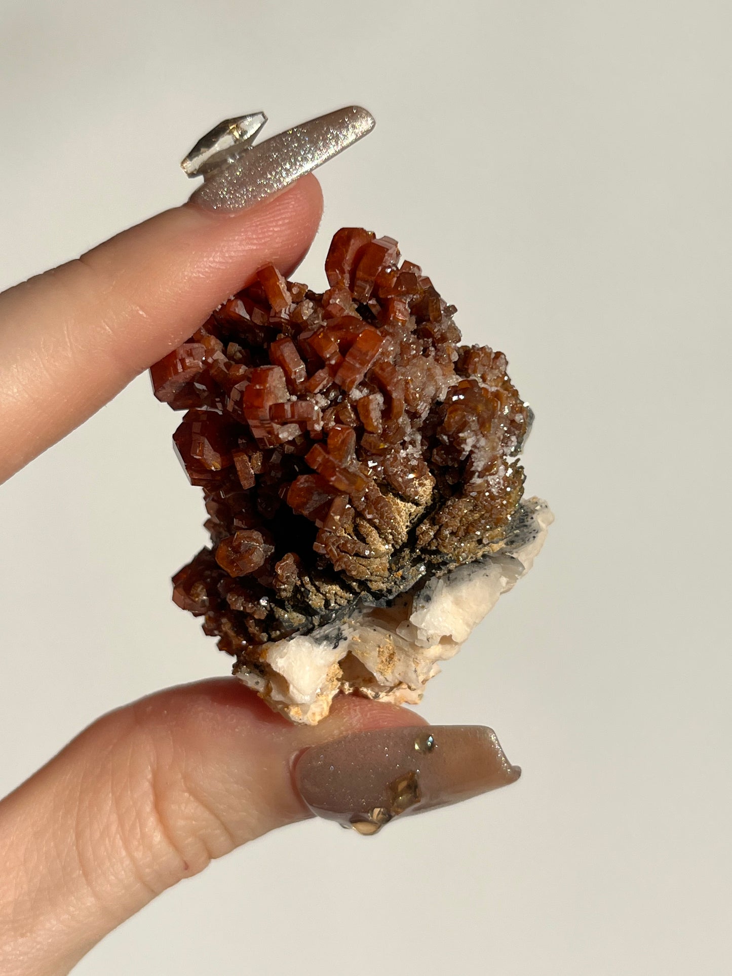 Vanadinite on Barite Specimen D