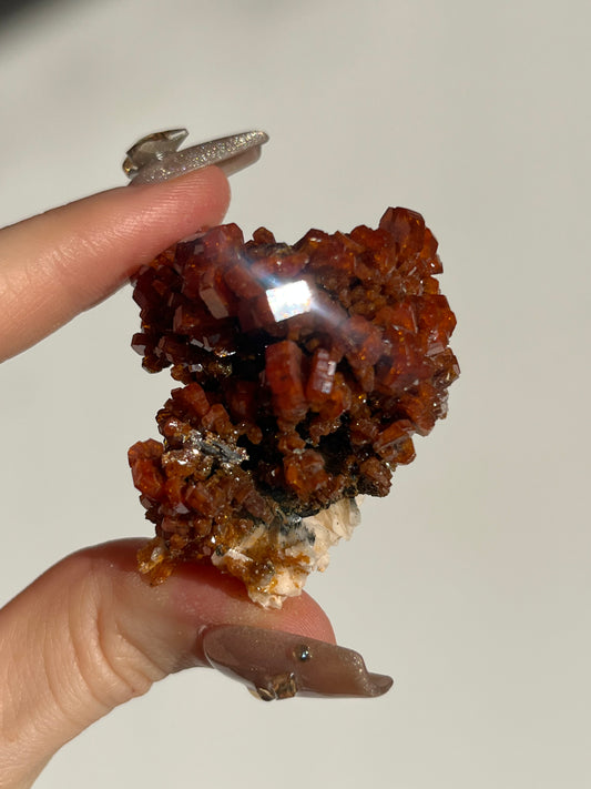 Vanadinite on Barite Specimen D