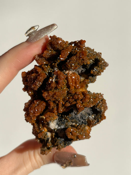 Vanadinite on Barite Specimen E