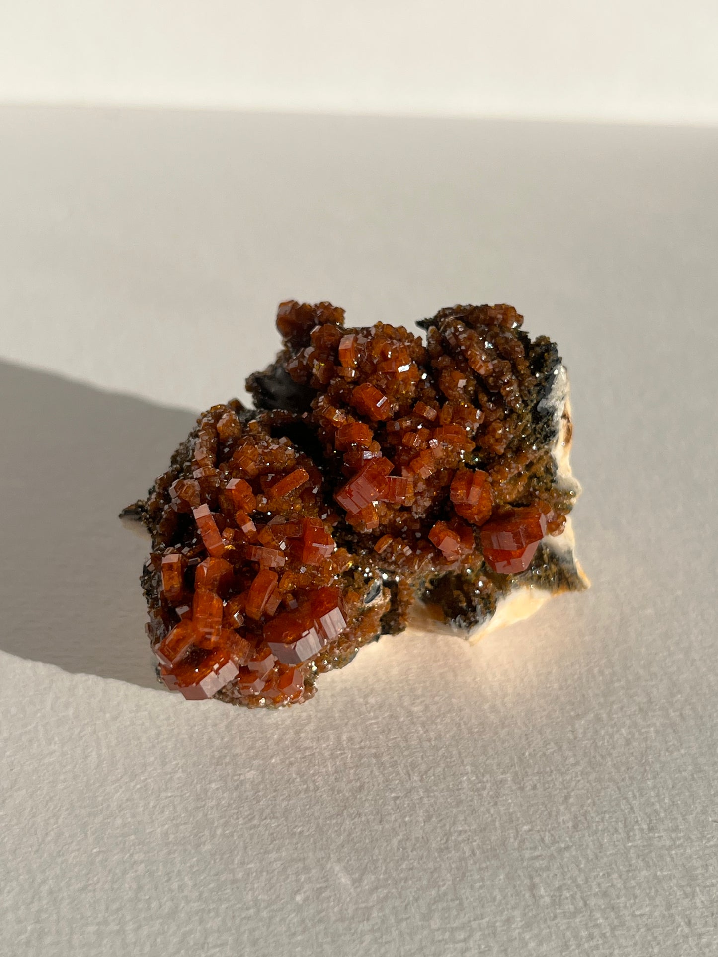 Vanadinite on Barite Specimen G
