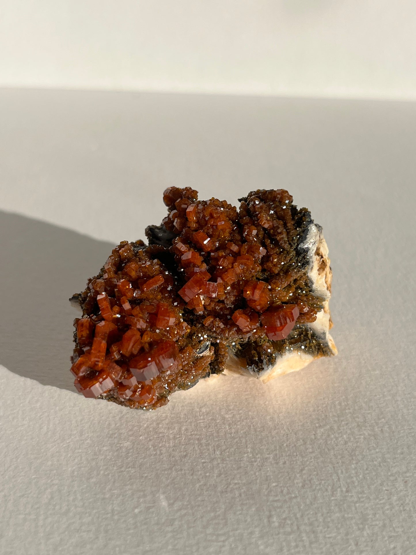 Vanadinite on Barite Specimen G